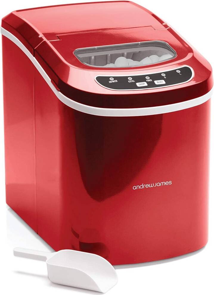 Ice cube machine Andrew James Compact Portable Ice Cube Maker Machine