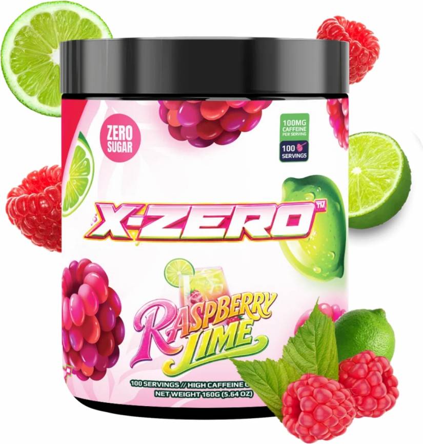 X-Gamer X-Zero Raspberry Lime 100 Portioner