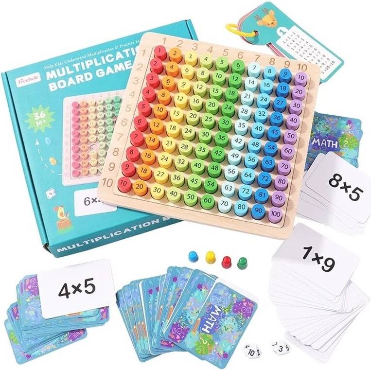 Istovo Wooden Multiplication Table Math Set