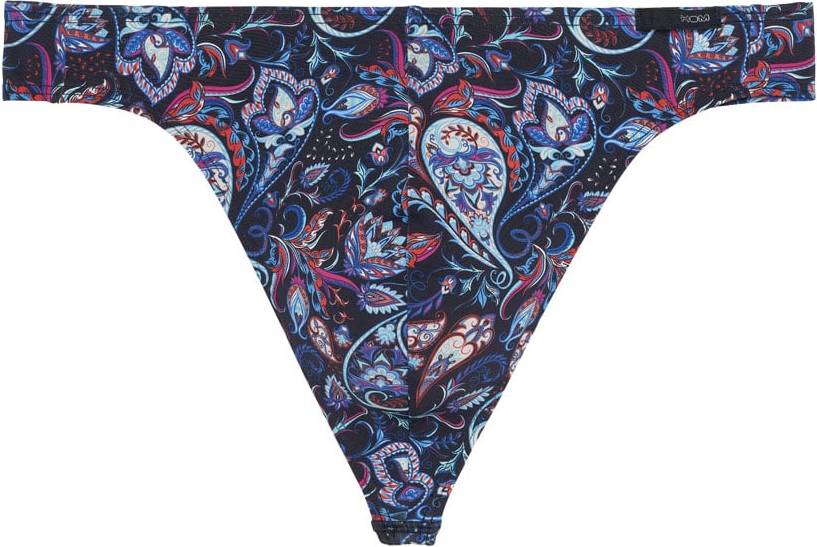 String Navy Blue Print