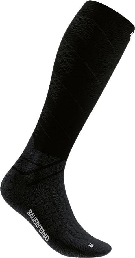 Run Performance Compression Socks High Cut - Musta