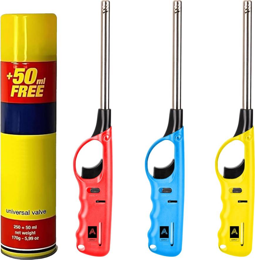 Refillable Adjustable BBQ Lighter Set 4