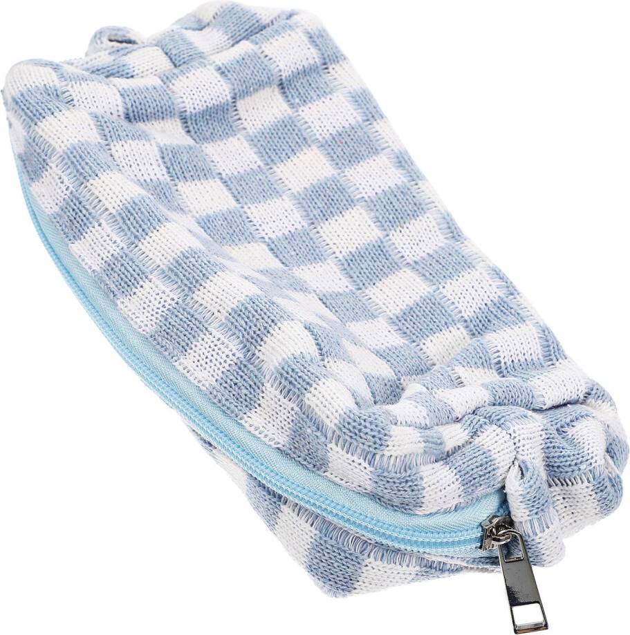 Inoomp Checkered Makeup Pouch Bag Portable Storage Set