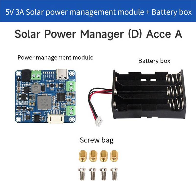 3X Solar Power Manager Module 6V 24V Type C