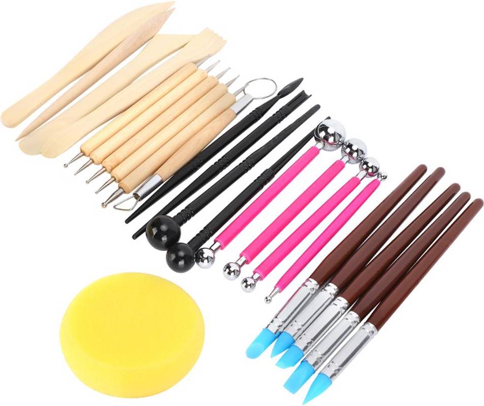 24pcs Clay Pottery Modeling Set