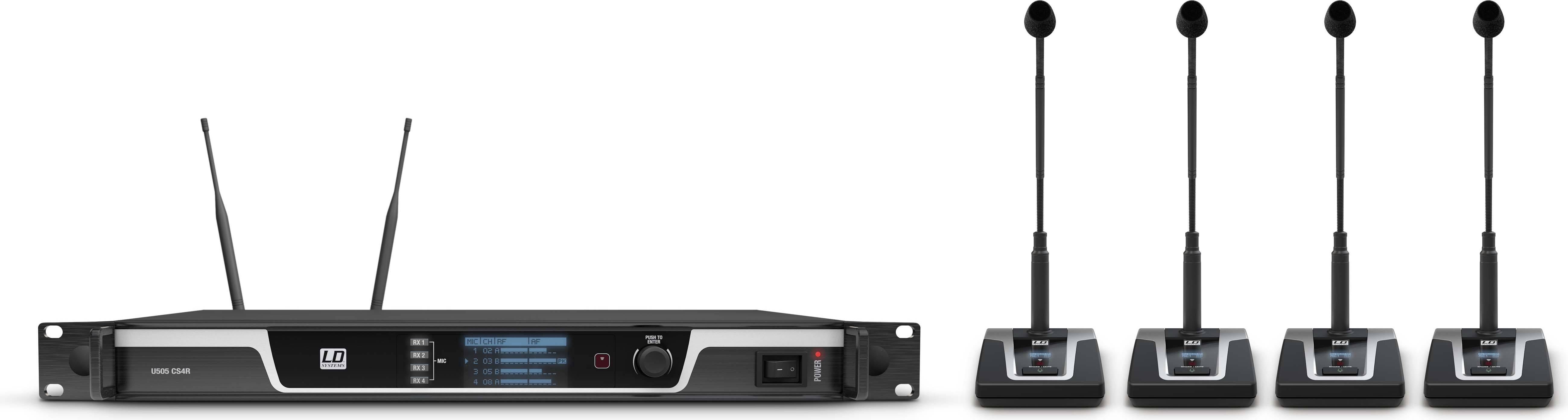 LD Systems U505 CS 4 4-Channel Wireless Conference System