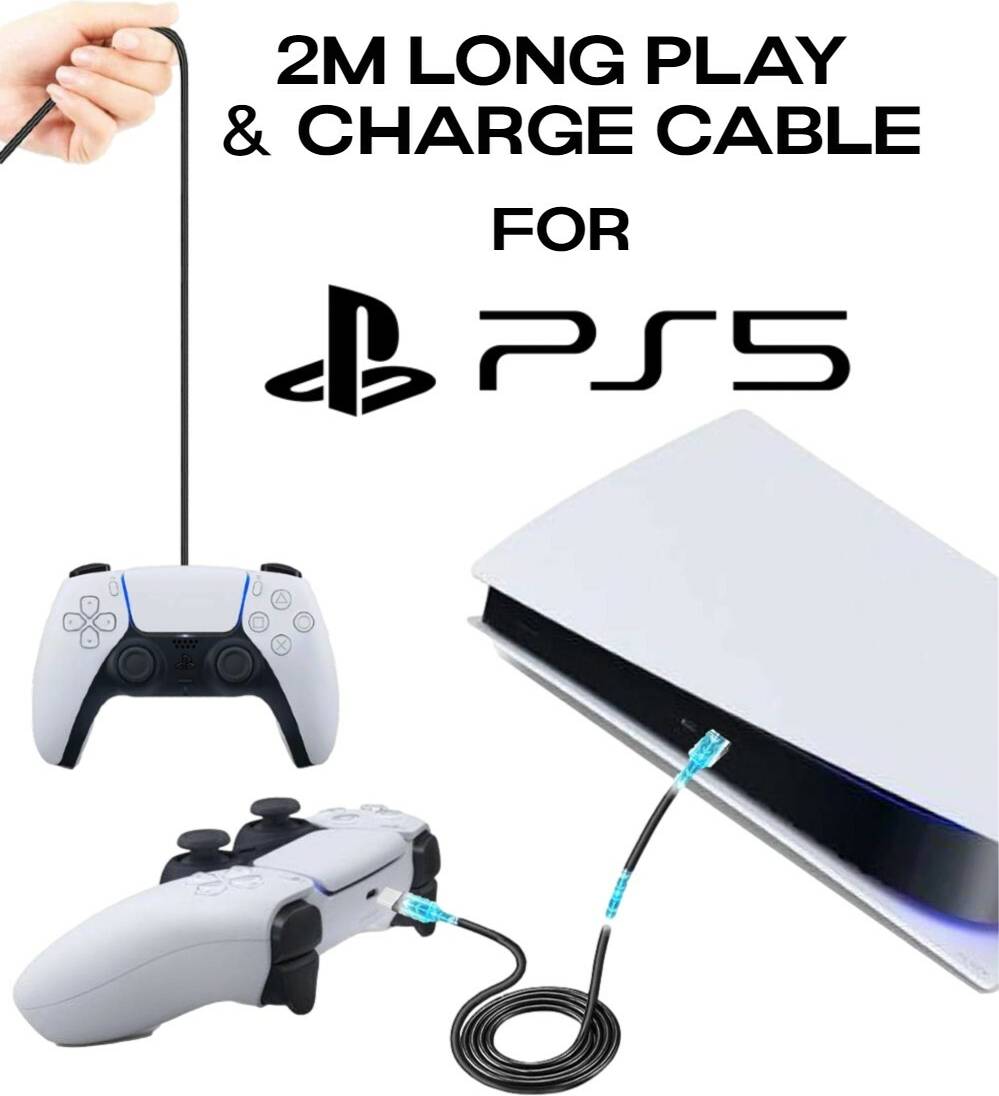 Ps5 controller charging cable USB Type C Fast Charge Cable 2m