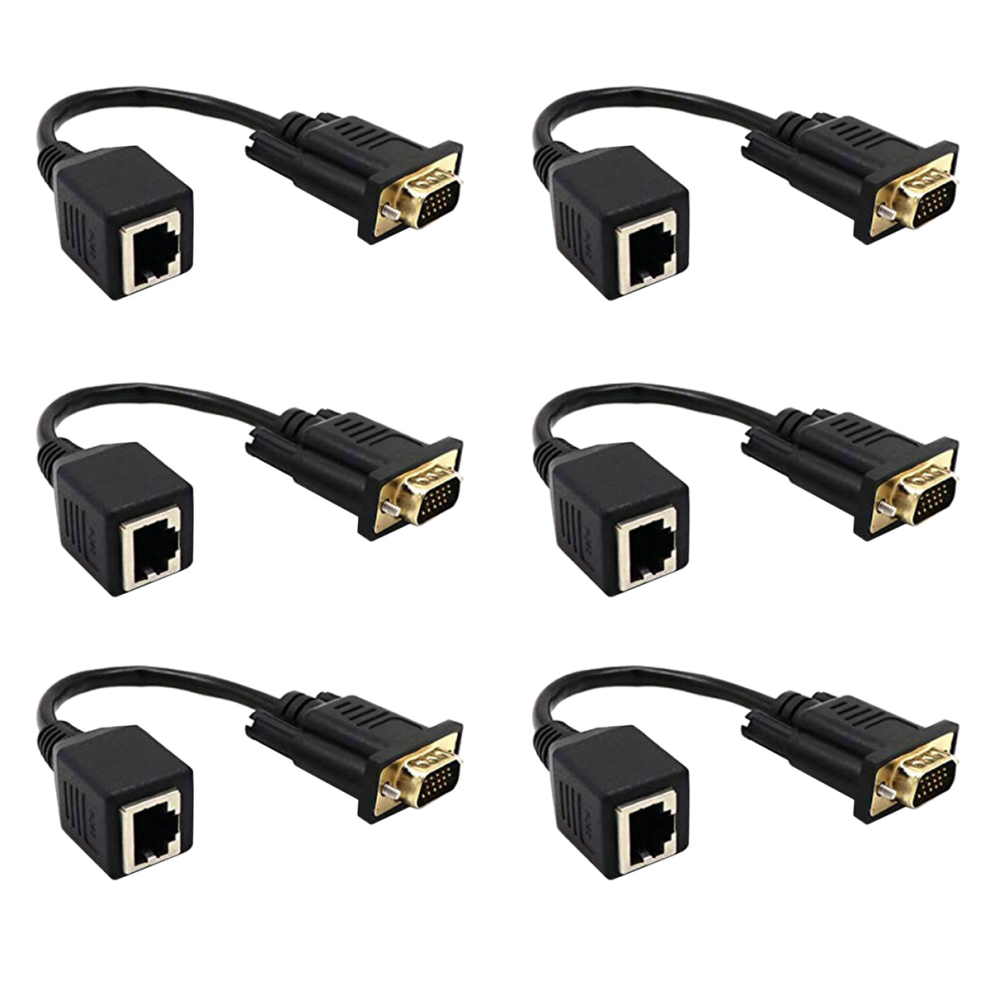 Melitt VGA to RJ45 Adapter Network Cable