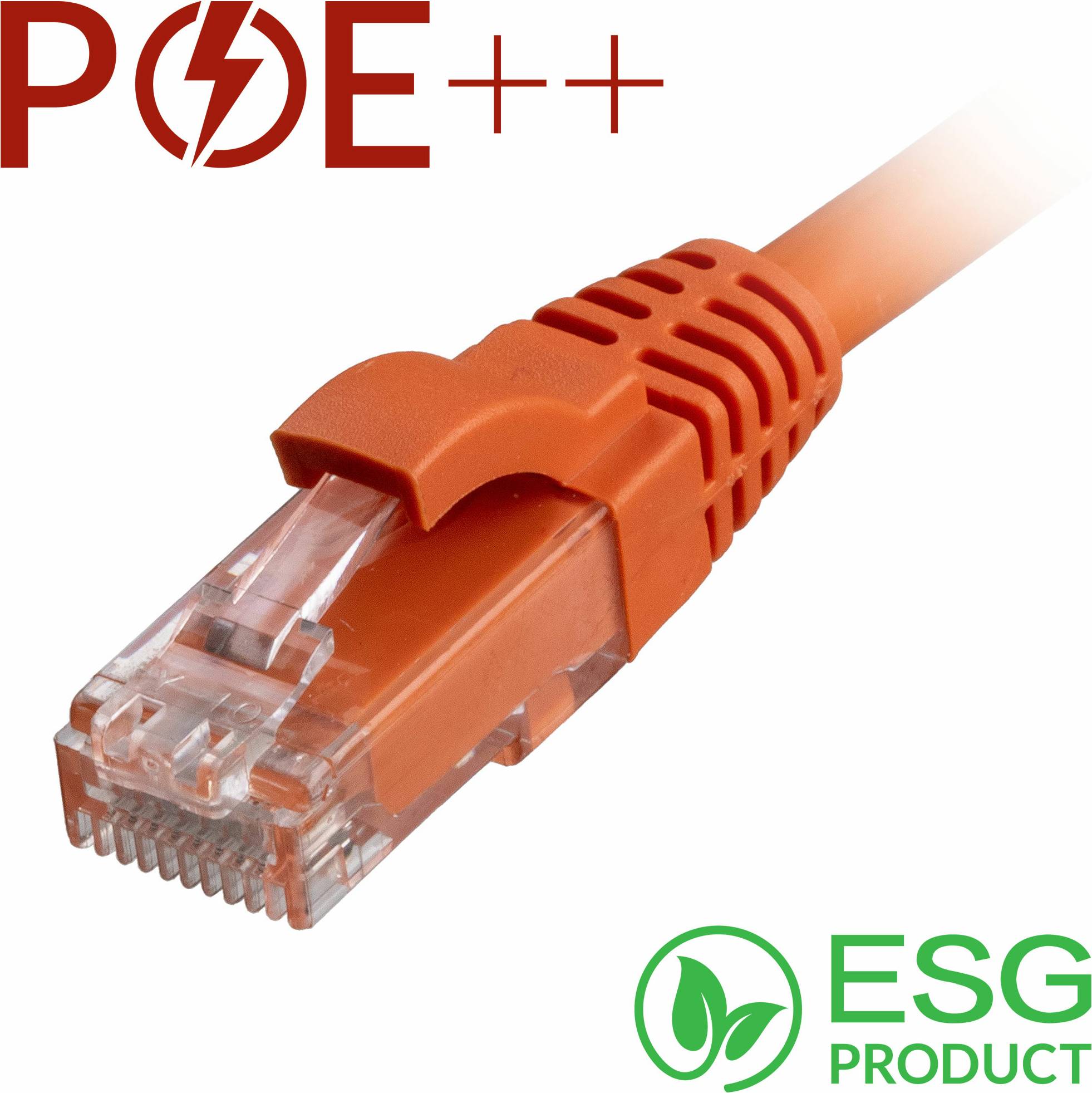 Cablenet Cat6 RJ45 Orange Snagless Booted Patch 2m