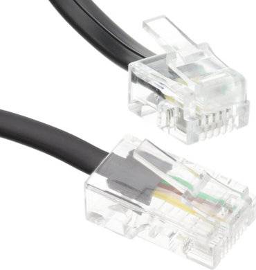 Kenable Rj11 Male Plug Flat Cable 2m