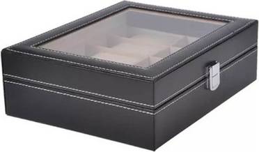 Flip Watch Box 10 Slots Display Case