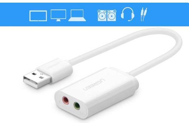 Usb audio adapter Tekit USB2.0 Sound Card External Audio Adapter