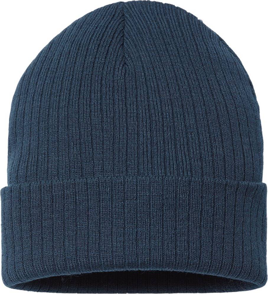 Headwear Rio Sustainable Rib Cuffed Beanie - Navy