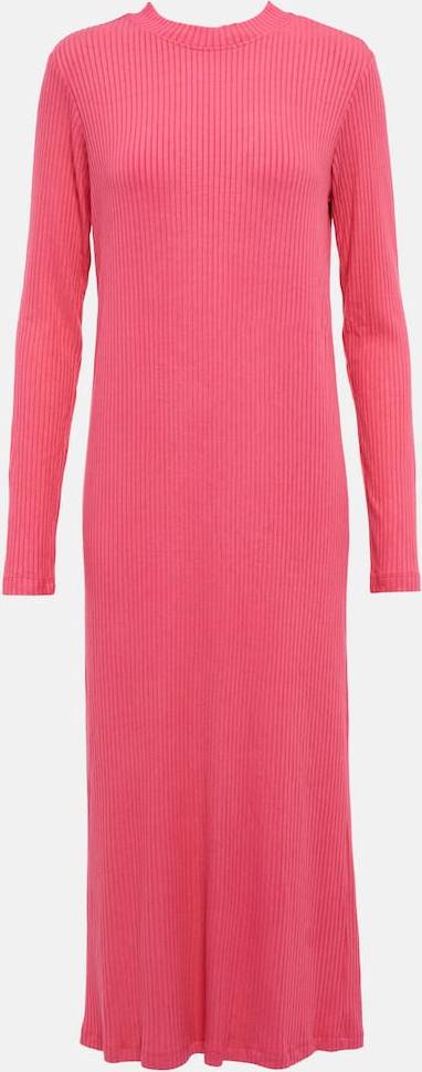Ember Ribbed-Knit Midi Dress