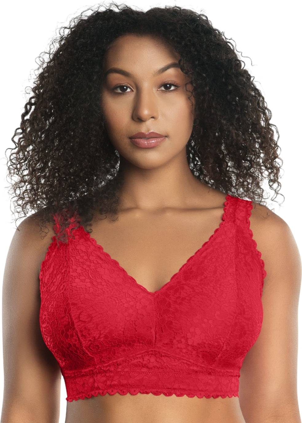 Adriana Lace Bralette - Racing Red