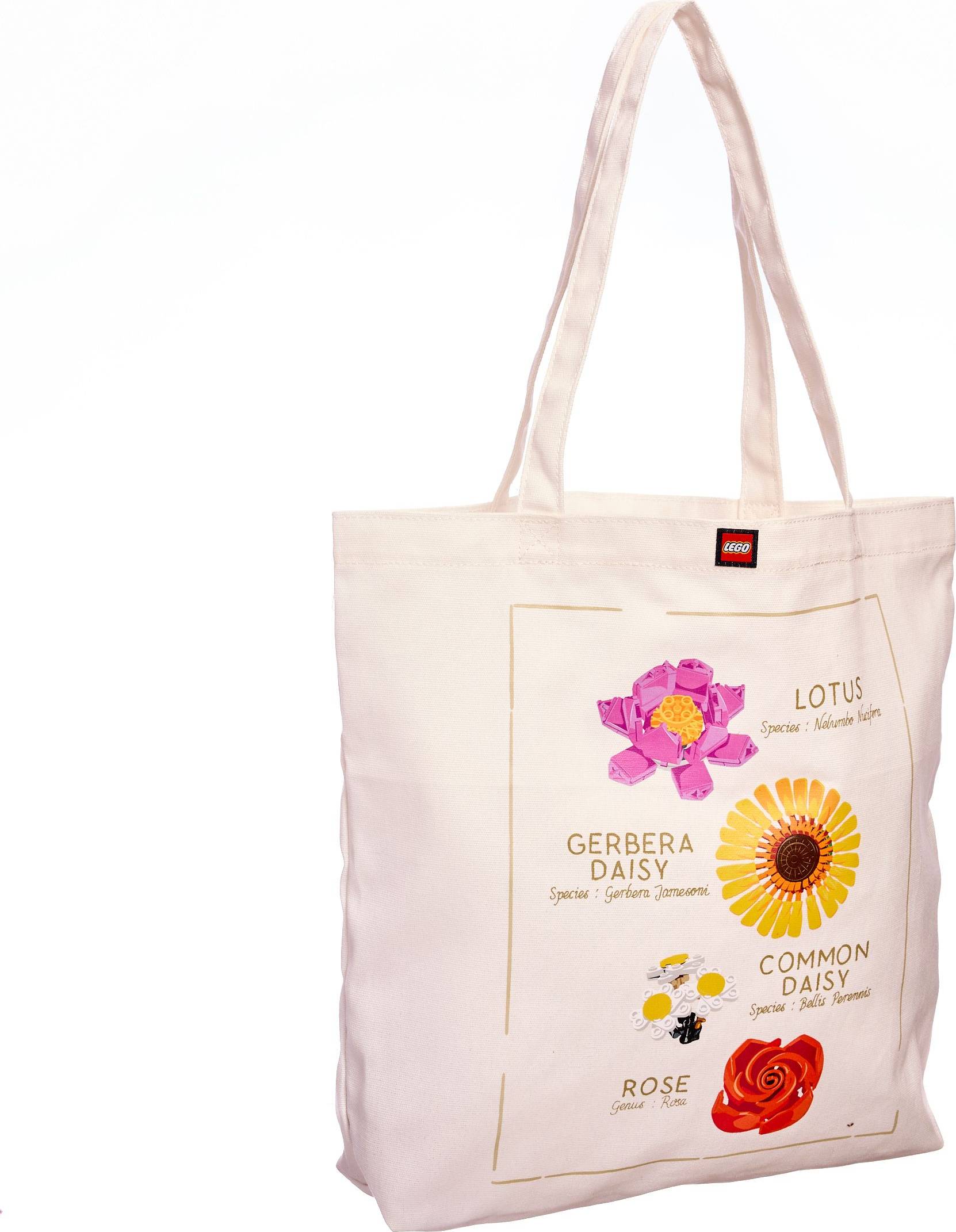 Simple Canvas Tote - Flower Names