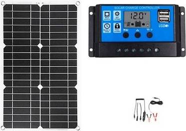 Sodial 20W Car Battery Solar Panel System Kit