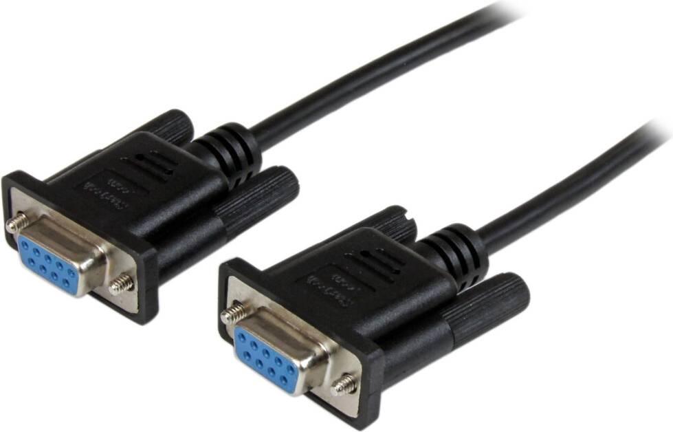 Cable modem StarTech Black DB9 RS232 Serial Null Modem Cable 2 Meter 2m