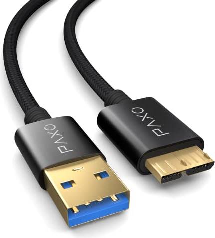 Nylon USB Micro 3.2 Gen2 HDD Datakabel