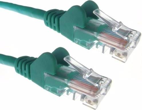 Zexum Green RJ45 Cat5e 24AWG Stranded Snagless UTP Patch Cable 2m