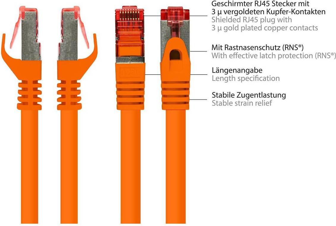 Good Connections RNS Patchkabel Cat 6 SFTP PiMF PVC 3 m 3m