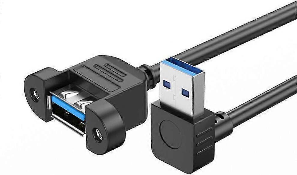 USB 3.0 Extension Cable With Screw Panel Mount