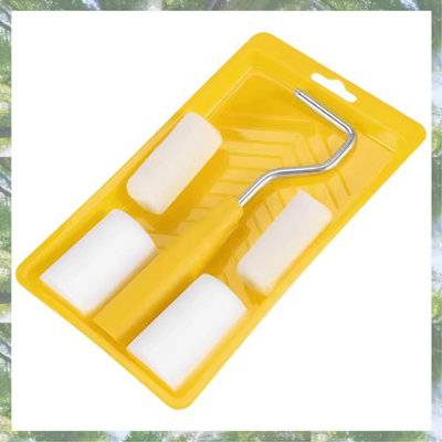 B&Q Mini Foam Paint Roller Kit 2 Inch Set