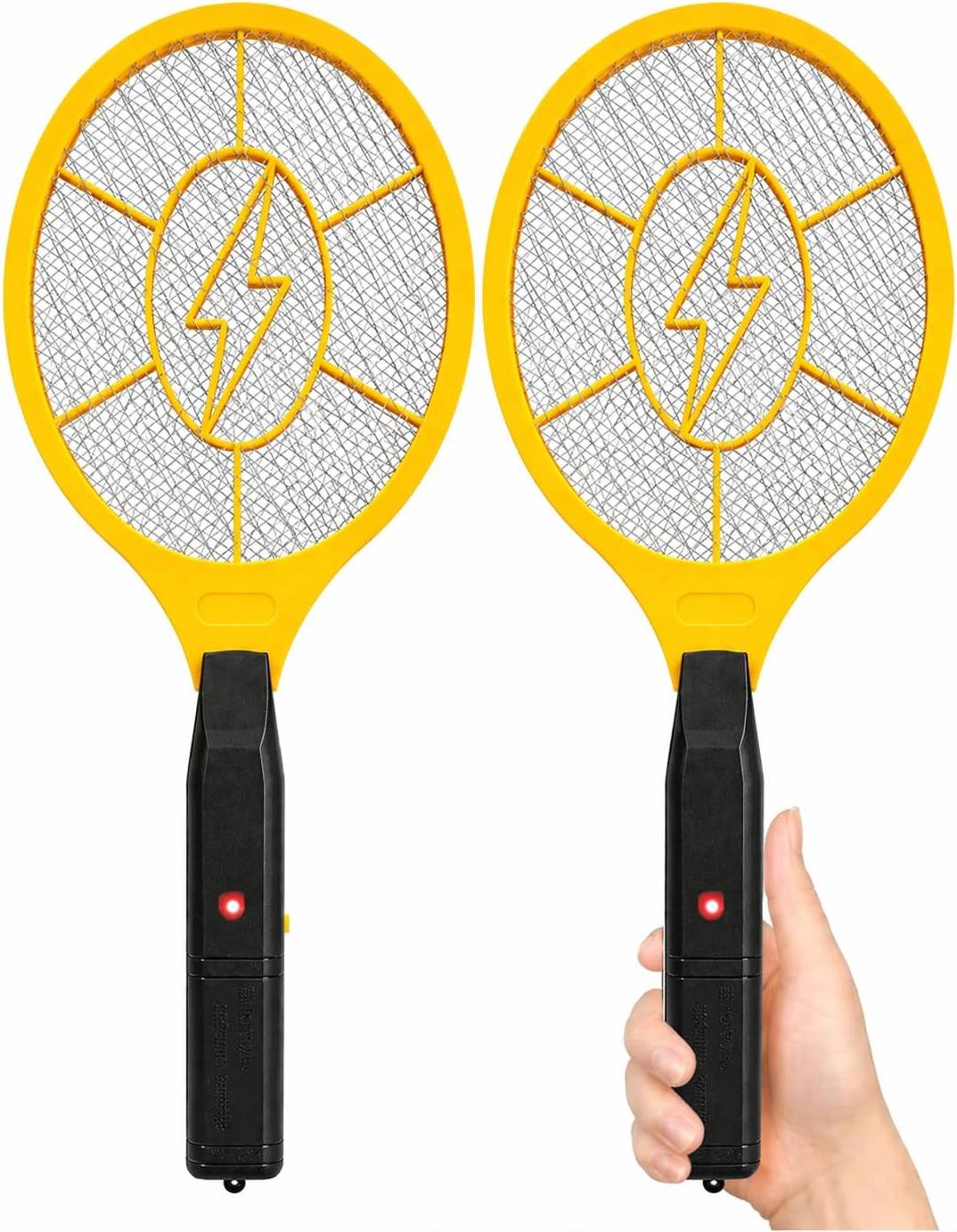 Electric fly swatter Lukvuzo 2 Pack Electric Fly Swatter Bug Zapper Racket