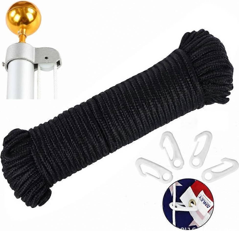 Kikidex Grevis 50 Ft Flagpole String Kit Nylon Rope