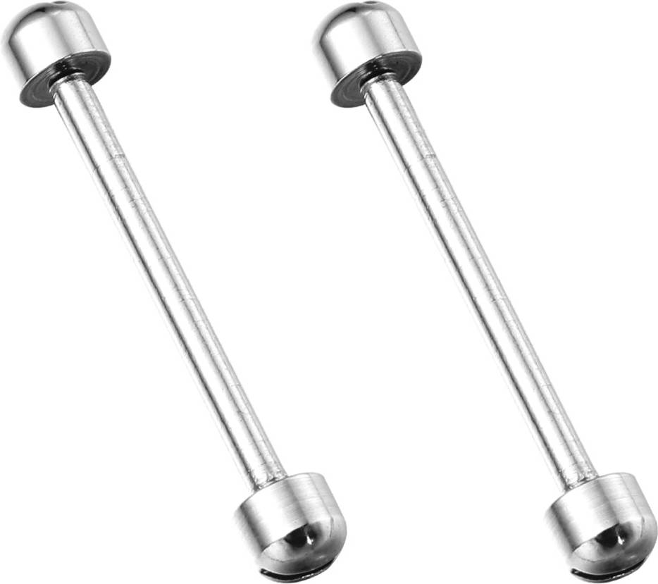 Solustre 2Pcs Silver Watch Strap Link Rods
