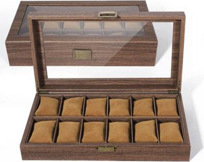 B&Q Watch Box Case Storage Display Organiser