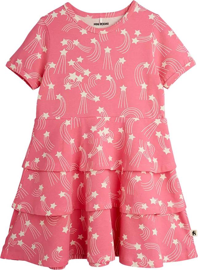 Mini Rodini Starfall Print Klänning - Rosa