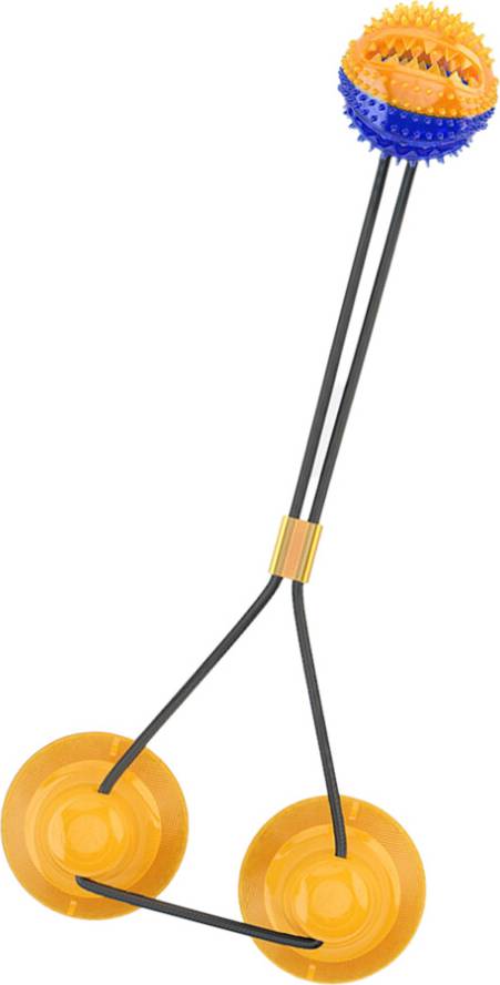 Inoomp 2 Pcs Dog Toy With Double Sucker Drawstring Teething Rope