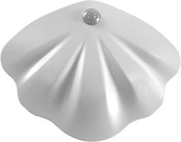 B&Q Shell Shape Motion Sensor Wall Night Light Wall light