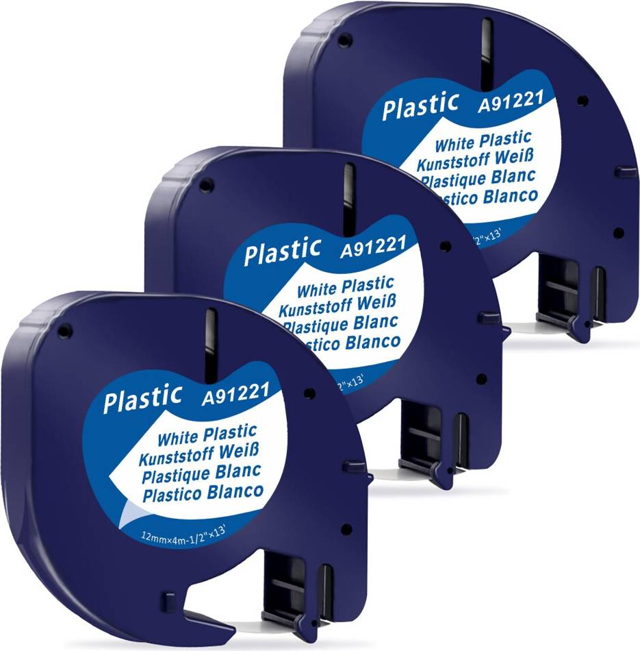 Dymo letratag lt 100h Compatible Dymo Letratag 12mm x 4m Labels