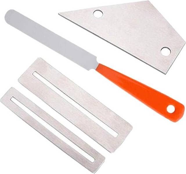 Tlily Stainless Steel Guitar Polishing File Ruler