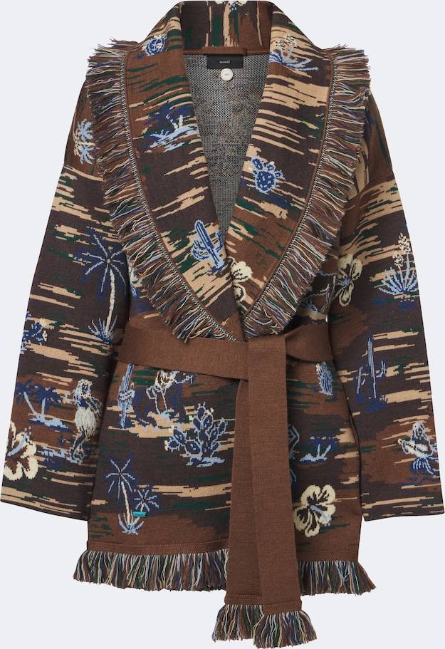 Alanui Rountrip Jacquard Wool-Blend Cardigan