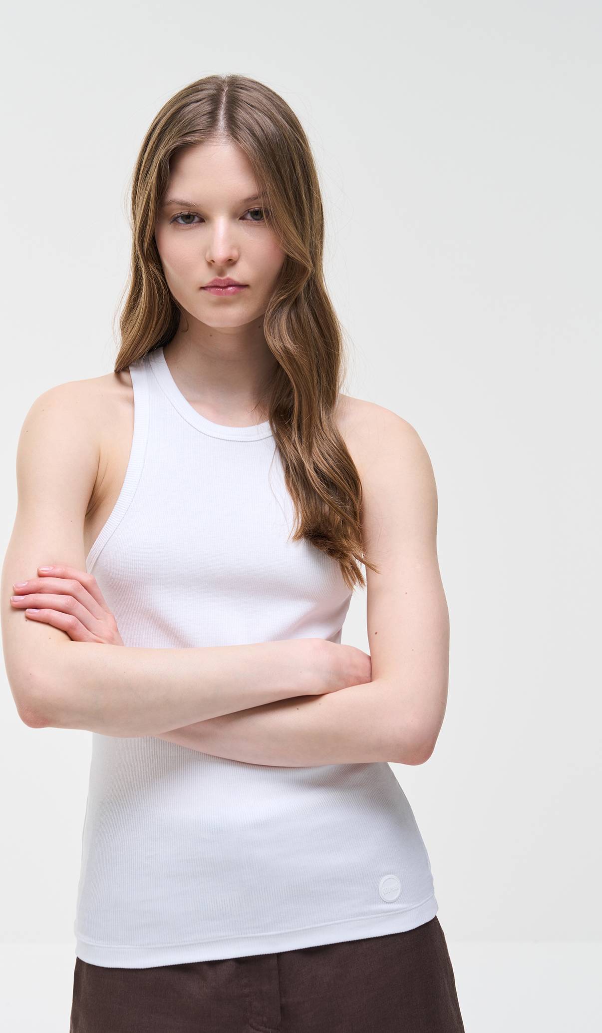 Colmar Ribstrikket Tanktop Bomuld - Hvid