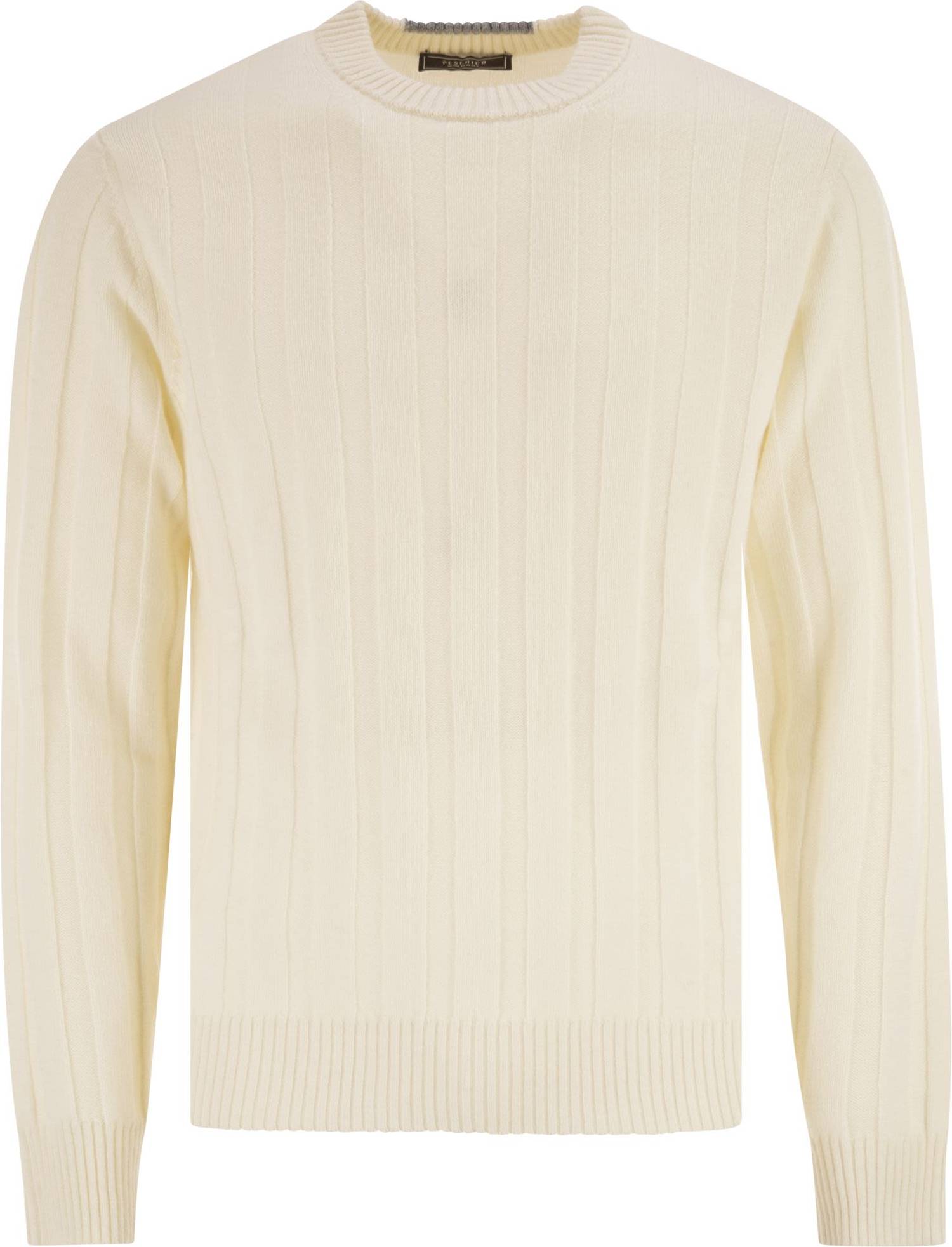 Wool And Cashmere Ribbed Jumper