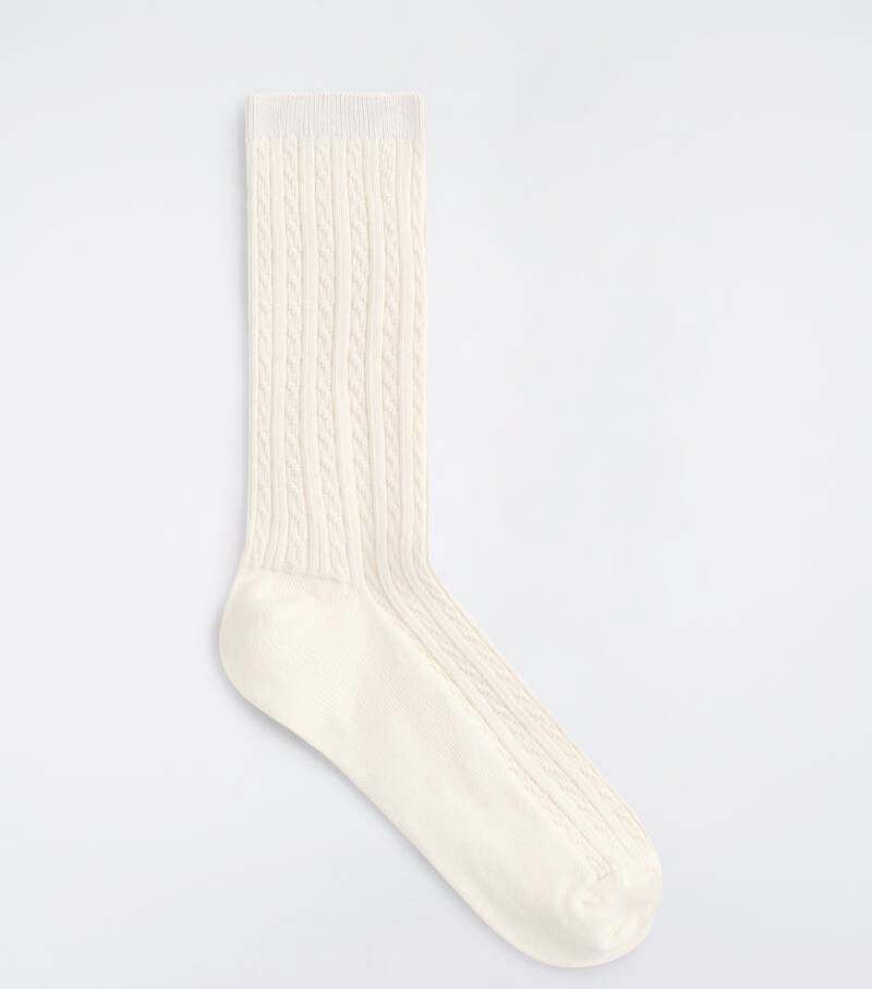 Cable-Knit Socks