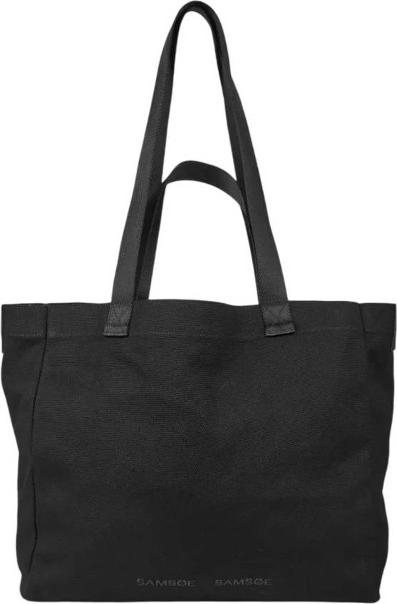 Samsøe Samsøe Saditte Canvas Tote Tasker Bomuld - Sort