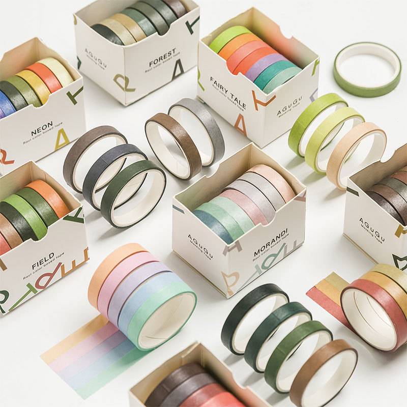 7 Rullar Washi Tejp Set
