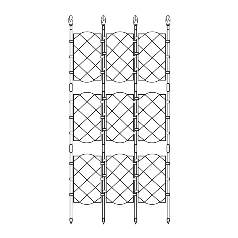 Torribaly Plant Climbing Rattan Frame Outdoor