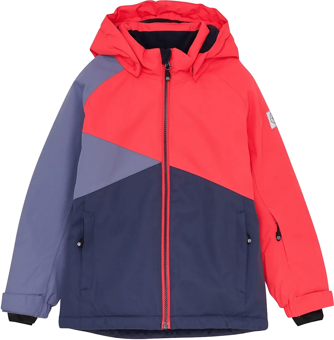 Color Kids Ski Jacket Colorblock Multi Patterned