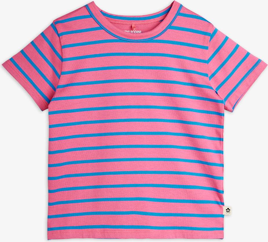 Mini Rodini Stripe T-Shirt - Rosa