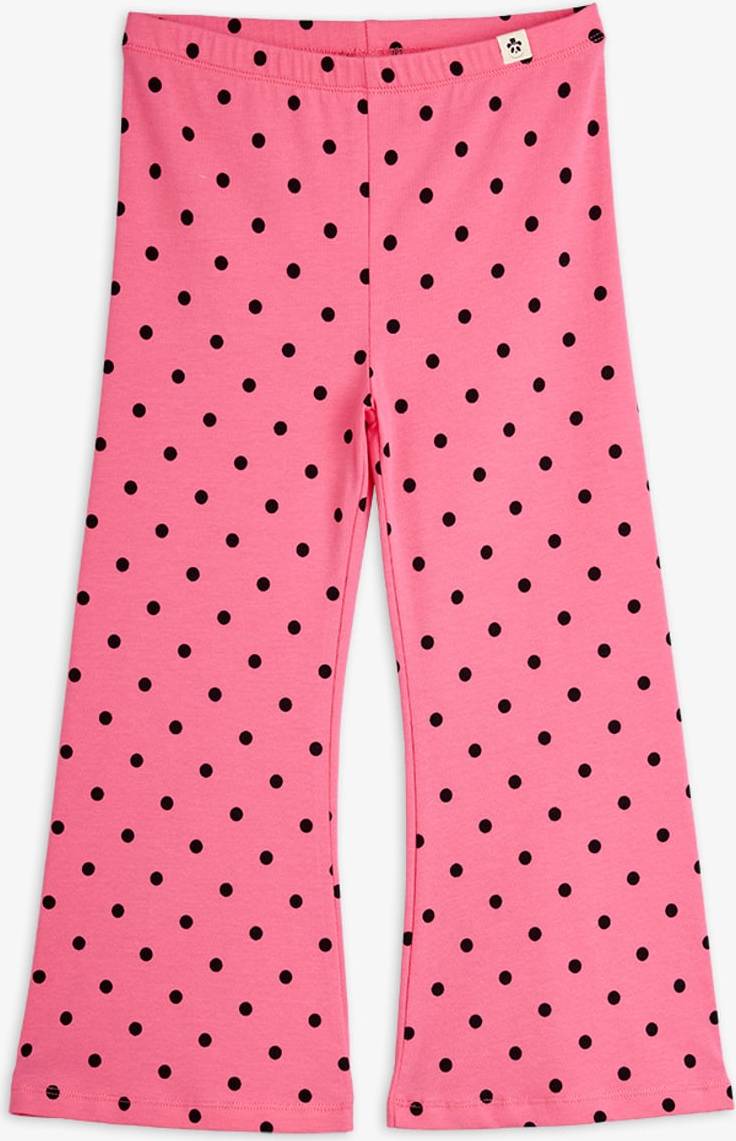 Mini Rodini Dots Utsvängda Byxor - Rosa