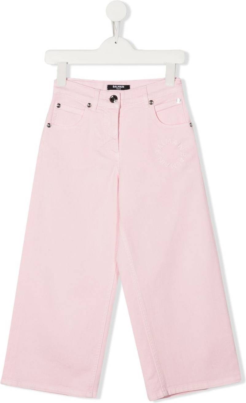 Balmain Raka Byxor Bomull Modal Spandex Elastan - Rosa