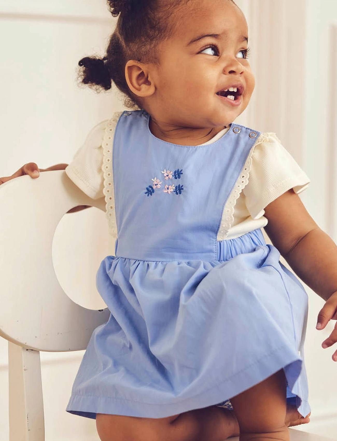 Müsli Spring Pinafore Dress Baby Shell Blue