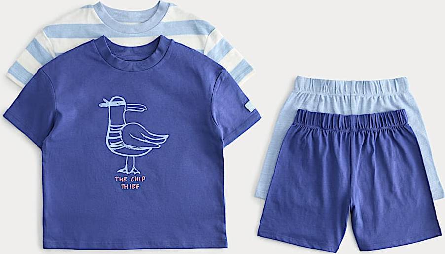 Seagull Graphic Short Pyjamas 2 Pack