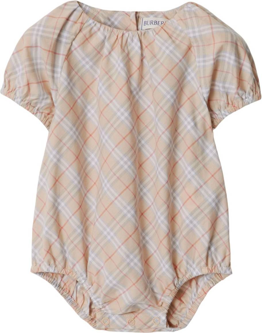 Burberry Kids Rutig Body Bomull - Neutral